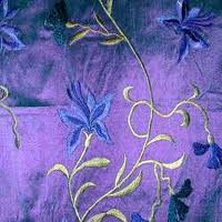 Embroidered Fabrics Silk